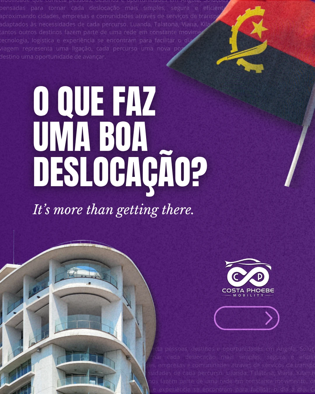 Carrossel de 14 de outubro, card 1 de 6: O que faz uma boa deslocação?
