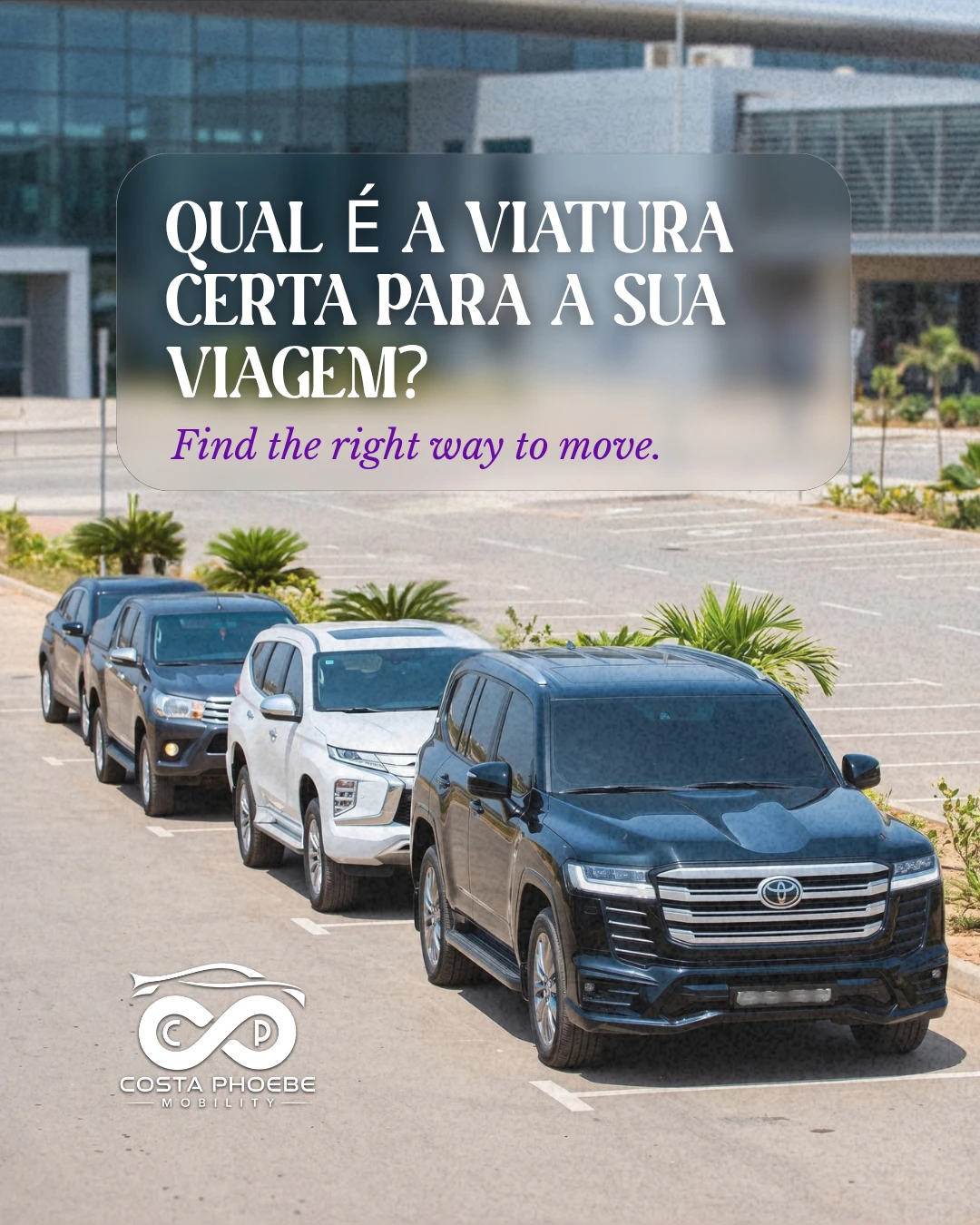 Carrossel de 26 de outubro, card 1 de 6: Qual é a viatura certa para a sua viagem?