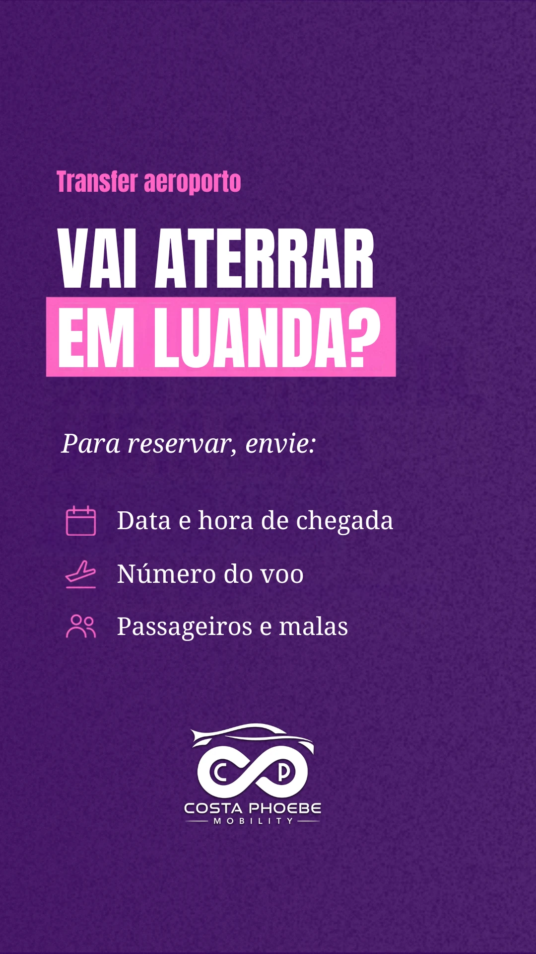Story de 15 de outubro: Vai aterrar em Luanda?