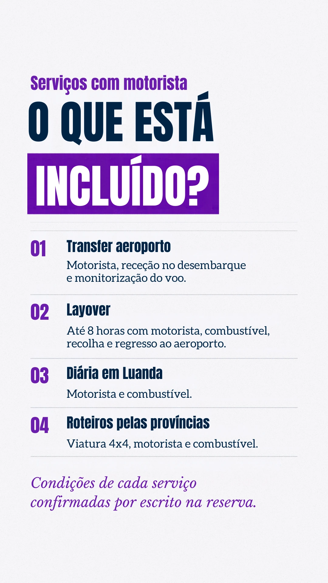 Story de 20 de outubro: O que está incluído?