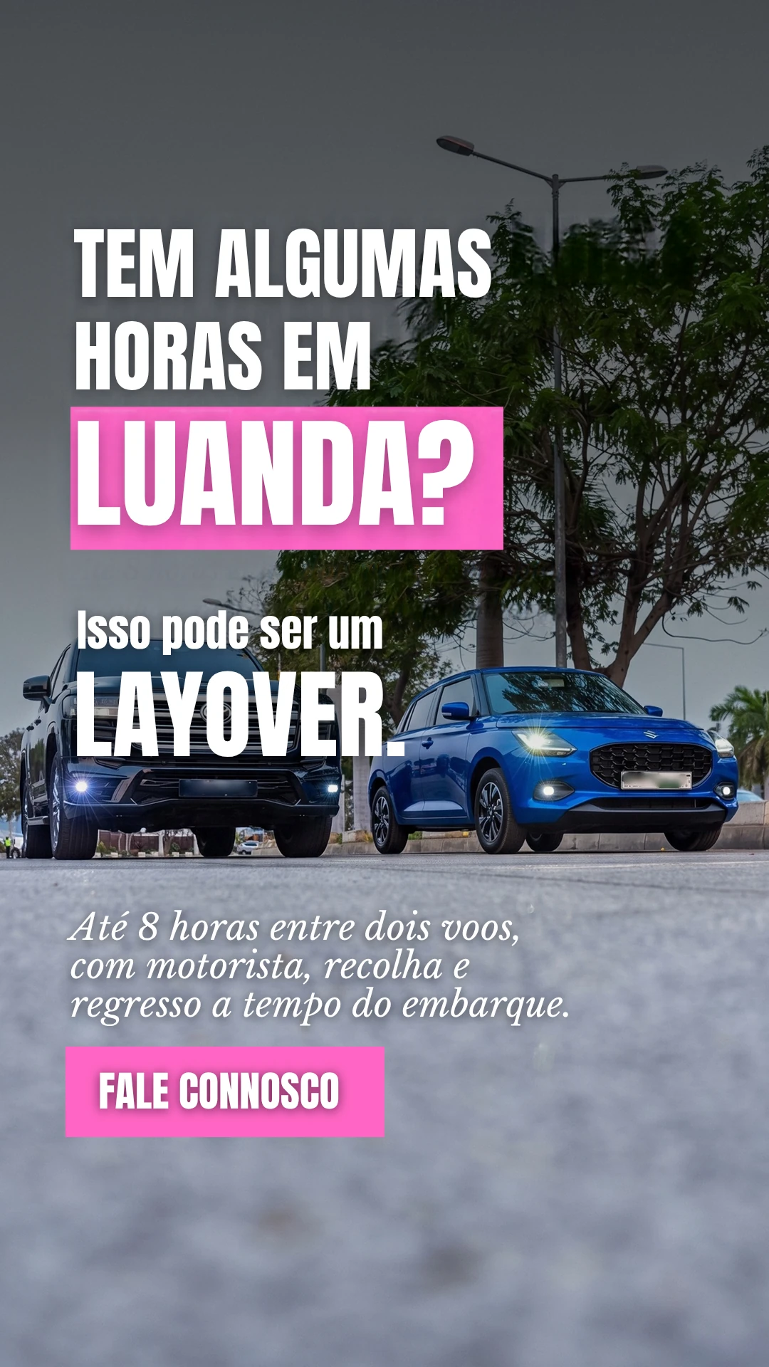 Story de 27 de outubro: Tem algumas horas em Luanda? Layover
